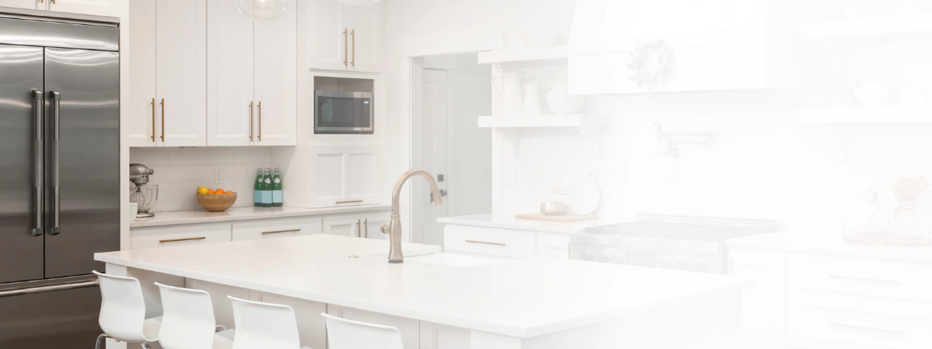 elegant and luxury white kitchen